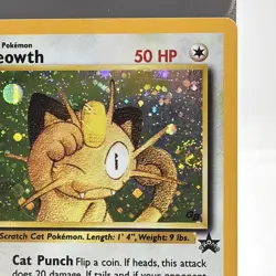 Pokemon TCG Meowth Black Star Promo Holo Card 10 - Image 3
