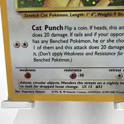 Pokemon TCG Meowth Black Star Promo Holo Card 10 - Image 5