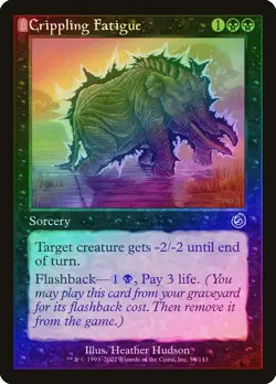 Crippling Fatigue FOIL Torment NM Black Common MAGIC GATHERING CARD ABUGames - Image 1
