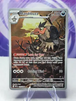 Mandibuzz 145/086 SV: White Flare Illustration Rare Pokemon TCG Card NM - Image 1