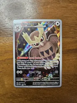 Noctowl 141 Sv: Scarlet & Violet Stellar Crown ETB Promo Card Full Art - Image 1