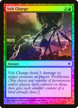 Volt Charge FOIL New Phyrexia NM Red Common MAGIC THE GATHERING CARD ABUGames - Image 1