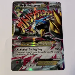 Pokemon M Metagross EX XY35 XY Promo Holo Mega HP 220 2014 Gatling Slug 130+ - Image 1