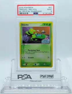 POKEMON EX CRYSTAL GUARDIANS TREECKO #67 REVERSE HOLO FOIL PSA 9 MINT #41361496 - Image 1