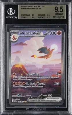2023 POKEMON 151 #199 CHARIZARD EX BGS 9.5 - Image 1
