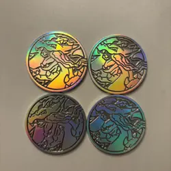 Mega Charizard X EX UPC Metal Coin (4) - Pokemon - Image 1
