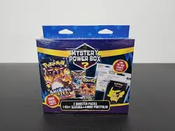 Pokemon Mystery Power Box 2 Booster Packs One 65 Ct Sleeves Chase Packs 1:10 - Image 1