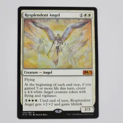 MTG Resplendent Angel LP Mythic Rare Core Set 2019 #034 Magic The Gathering Card - Image 1