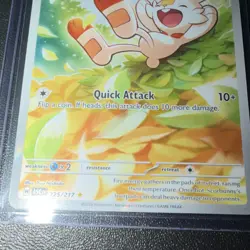 Pokemon TCG Scorbunny Full Art Holo Card 225/217 ASC Basic 70 HP 10+ ATK - Image 5