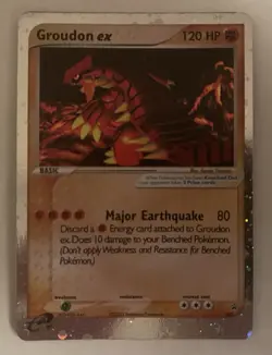 Pokemon 2003 Groudon EX Holo Black Star Promo 002 NM - Image 1