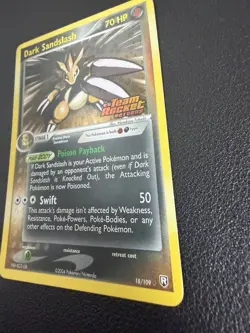 Pokemon TCG Dark Sandslash EX Team Rocket Returns 18 Reverse Holo Rare NM/LP - Image 2