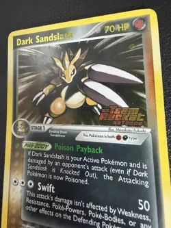Pokemon TCG Dark Sandslash EX Team Rocket Returns 18 Reverse Holo Rare NM/LP - Image 4