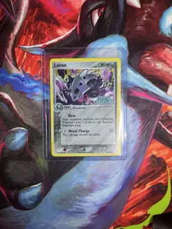 Pokemon TCG Crystal Guardians Lairon 36/100 Stamped Reverse Holo Near Mint - Image 1