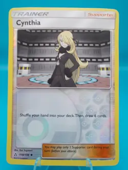 Pokemon Cynthia 119/156 Ultra Prism Pokemon TCG Reverse Holo Near Mint/Mint - Image 1