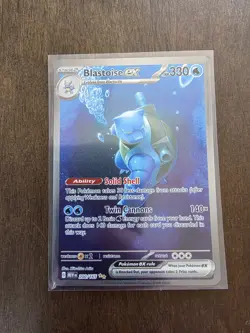 Charizard Ex Venusaur Ex Blastoise Pokemon 151 Complete Starter Evolution Set NM - Image 4