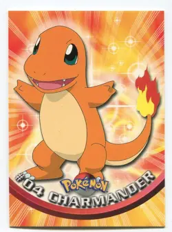 POKEMON TOPPS CHARMANDER #04 NM - Image 1