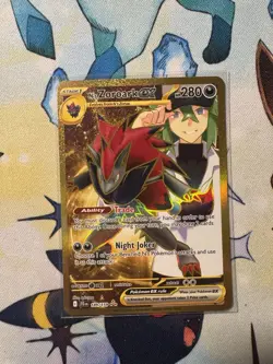 N's Zoroark ex 189/159 Journey Together Gold Hyper Rare Holo Pokemon TCG - Image 2