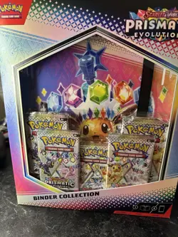 Pokemon TCG: Prismatic Evolutions Binder Collection & Poster Bundle Sealed - Image 1