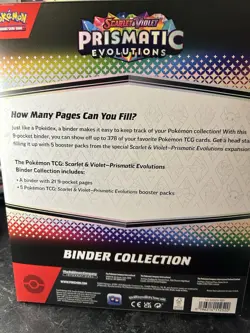 Pokemon TCG: Prismatic Evolutions Binder Collection & Poster Bundle Sealed - Image 2