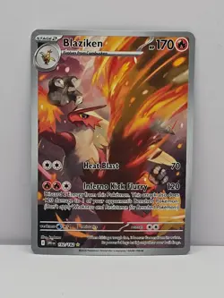 Pokemon TCG Destined Rivals Blaziken 192/182 Illustration Rare - Image 1