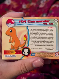 POKEMON TOPPS CHARMANDER #04 NM - Image 2