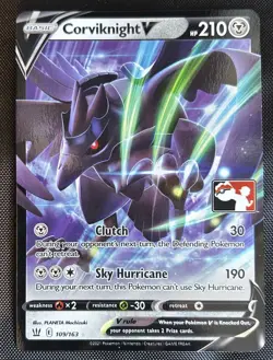 2022 Pokemon Prize Pack Series 1 Corviknight V #109 - Pack Fresh - NM - Image 1