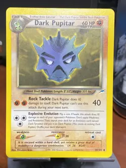 Pokemon Neo Destiny Non-Holo RARE Dark Pupitar 38/105 - Image 1