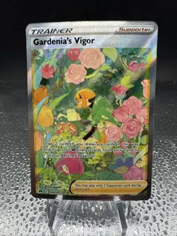Pokemon TCG Card Crown Zenith Gardenia's Vigor GG61/70 Full Art Trainer NM - Image 1