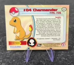 1999 Topps Pokemon Rainbow Foil #04 Charmander Holo Series 1 NM - Image 2