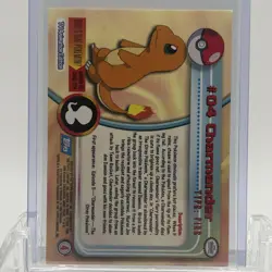 Pokemon TCG Topps Charmander #04 Holo Blue Logo LP - Image 2