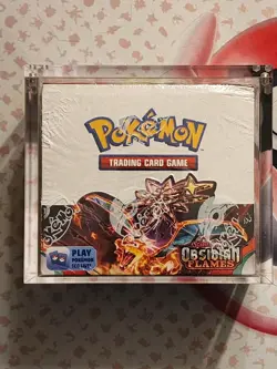 Pokemon TCG Scarlet & Violet - Obsidian Flames Booster Box w/ Acrylic - Image 1