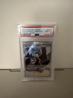 Pokemon Cynthia's Ambition GG60 Crown Zenith Galarian Gallery Holo PSA 10 2023 - Image 1