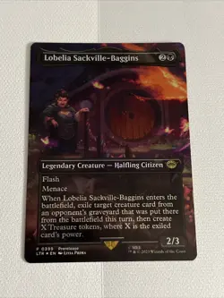 Near Mint x 1 Lobelia Sackville-Baggins (0399) - Foil - Borderless - Prerelease - Image 1