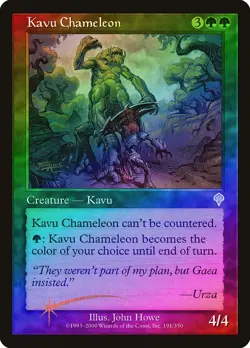 Kavu Chameleon FOIL Invasion PLD Green Uncommon MAGIC GATHERING CARD ABUGames - Image 1