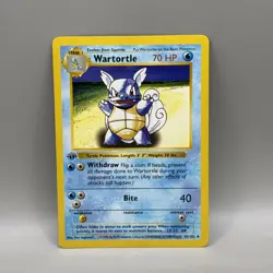 WARTORTLE 42/102 - 1st Edition SHADOWLESS - Base Set - WOTC POKEMON CARD - LP - Image 1