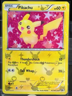 Pokemon B&W Legendary Treasures: Radiant Collection Holo RC7/RC25 "Pikachu" NM-M - Image 1