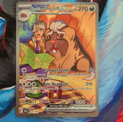 Pokemon TCG Arven's Mabosstiff ex 235/182 Destined Rivals SIR NM - Image 1