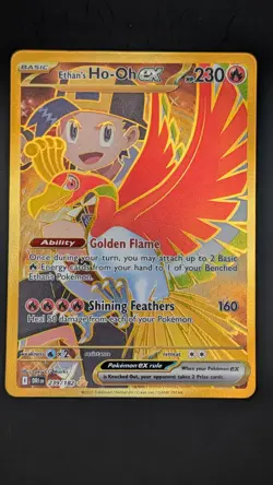 Pokemon TCG Ethan's Ho-Oh EX 239/182 Destined Rivals Hyper Rare Holo NM - Image 1