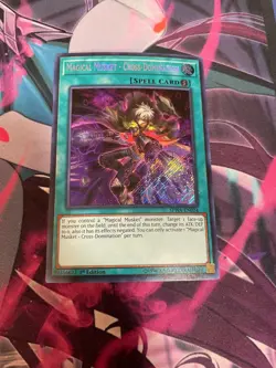 YUGIOH - MAGICAL MUSKET CROSS DOMINATION - SECRET RARE - SPWA - NM - 1ST ED - Image 1