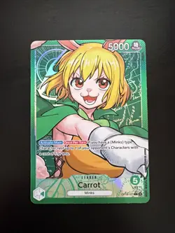 One Piece Carrot OP08-021 Alt Art Leader Two Legends NM English - Image 1