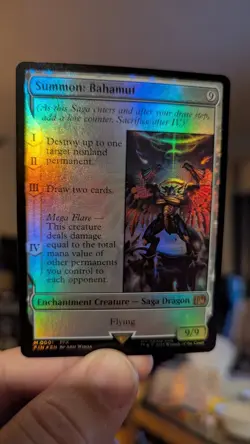 1x Summon Bahamut Foil NM - Final Fantasy FIN Magic MTG x1 - Image 1