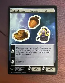 Misunderstood Trapeze Elf MTG Sticker Unfinity - Image 1