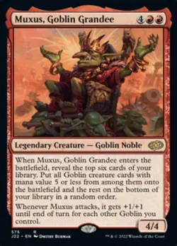 1 x Muxus, Goblin Grandee - Jumpstart 2022 - NM-Mint - MTG - Image 1