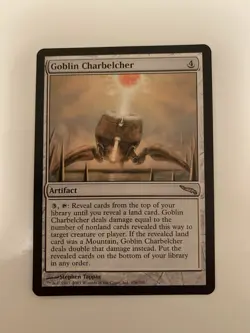 MTG NM Goblin Charbelcher Mirrodin Free Shipping In The US with Tracking - Image 1
