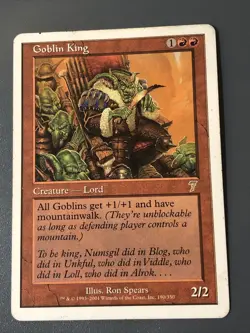 Goblin King X1 Played Condition See Pics Front Back - Image 1