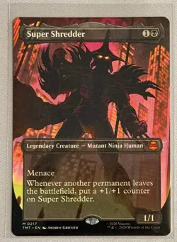 Magic the Gathering - Super Shredder Borderless - #0217 - MYTHIC - TMNT - NM/M - Image 1