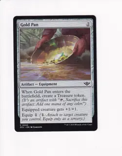MAGIC THE GATHERING MTG OUTLAWS OF THUNDER JUNCTION GOLD PAN (#3) - Image 1