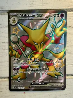 2024 Pokemon SV Paldean Fates PAF EN Alakazam ex #215/091!!! - Image 1
