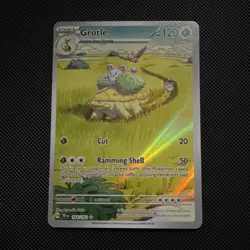 Pokemon Grotle 164/162 SV05: Temporal Forces Illustration Rare Holo 120HP Cut/R… - Image 1