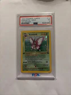 Pokemon Venomoth Jungle 1st Edition Holo Rare #13 PSA 5 - Image 1